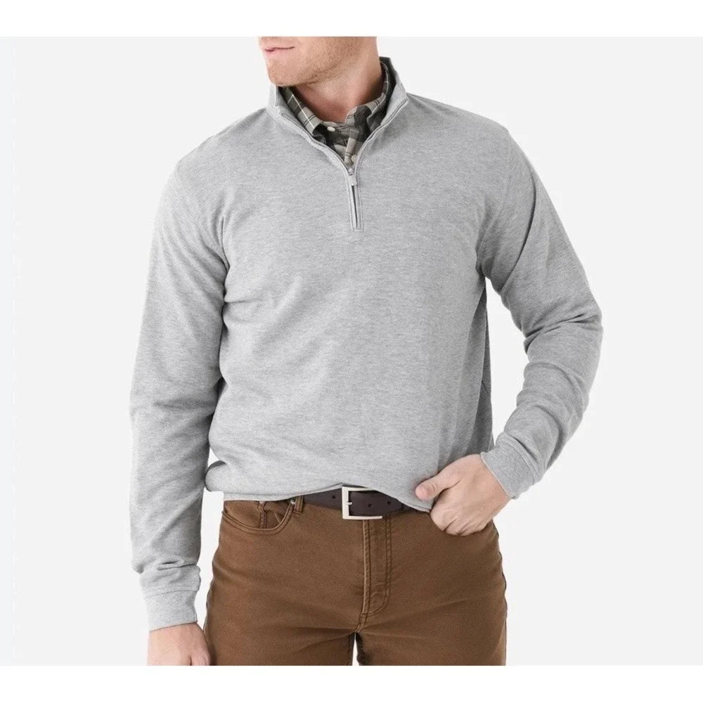Peter‎ Millar Crown Comfort Interlock Pima Modal Purple Zip Pullover Large